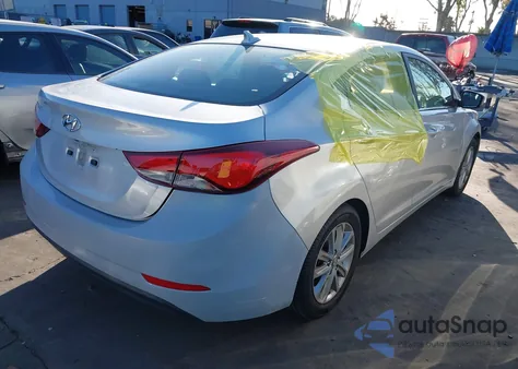 2015 Hyundai Elantra Se from USA, damaged, VIN KMHDH4AE7FU438068